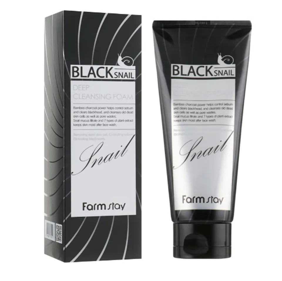 FarmStay Black Snail Deep Cleansing Foam 180 мл