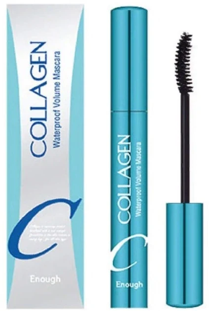 Enough Водостійка туш для вій з колагеном Collagen waterproof volume mascara, 9 мл