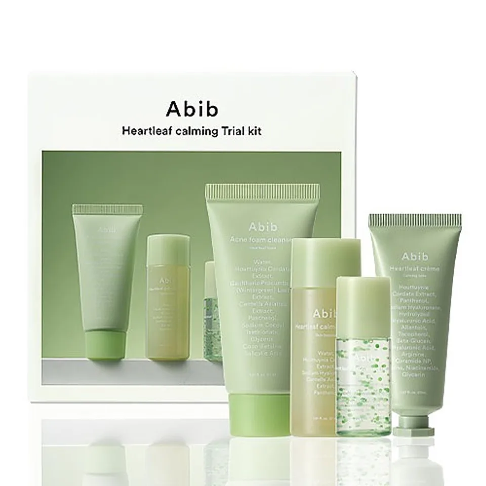 ABIB Heartleaf Calming Trial Kit (пінка, тонер, сироватка, крем)