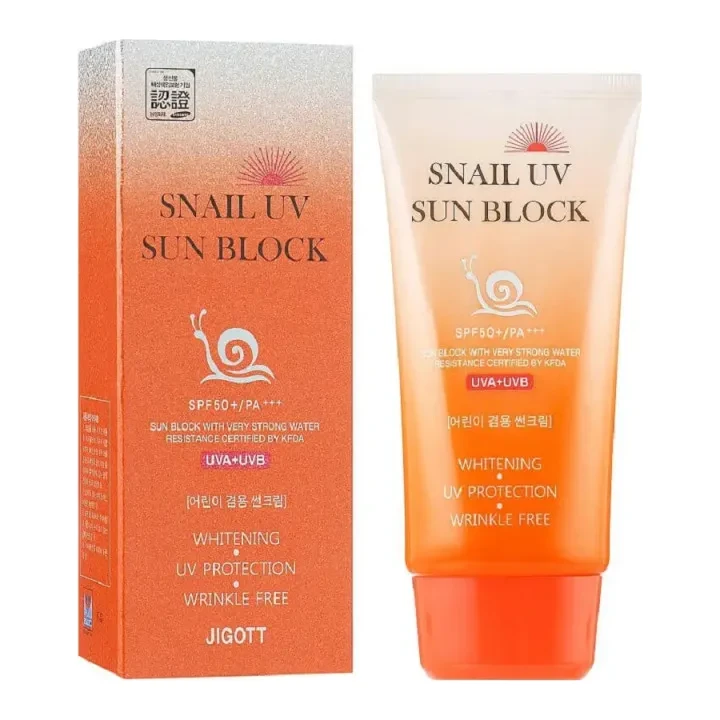 Jigott Snail UV Sun Block SPF 50+/PA+++ 70 мл
