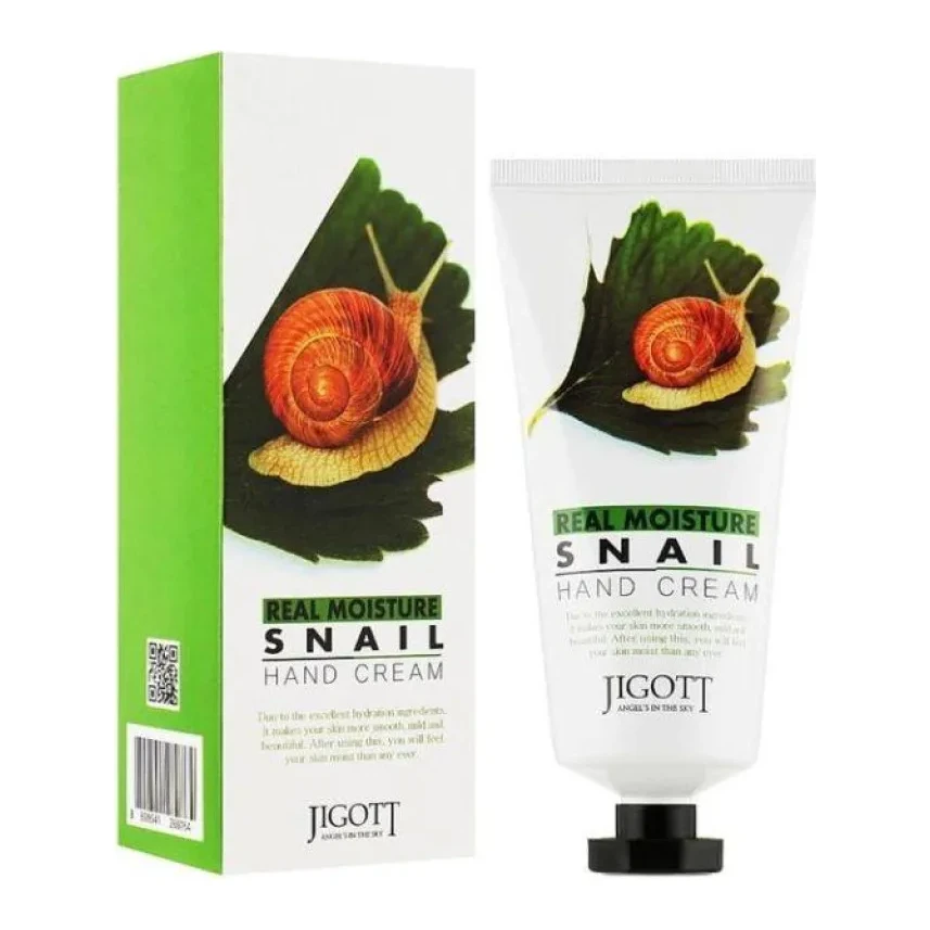 Jigott Real Moisture Snail hand cream 100 мл