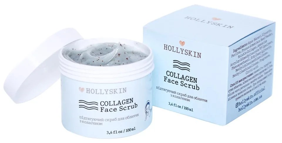 Hollyskin Скраб для обличчя з колагеном Collagen Face Scrub 100 мл