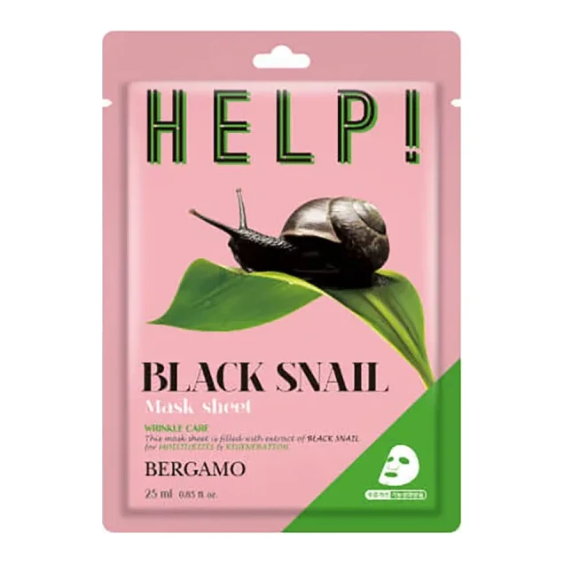 BERGAMO HELP MASK PACK [BLACK SNAIL] 25 мл