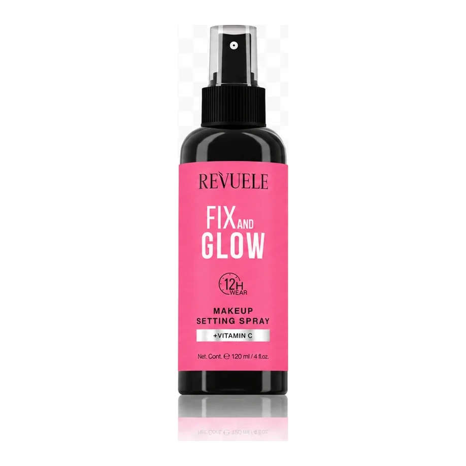 REVUELE Спрей для фіксації макіяжу обличчя  «FIX AND GLOW» з вітаміном С, 120 мл_NEW