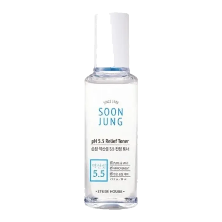 Etude House Soon Jung PH 5.5 Relief Toner 80 мл