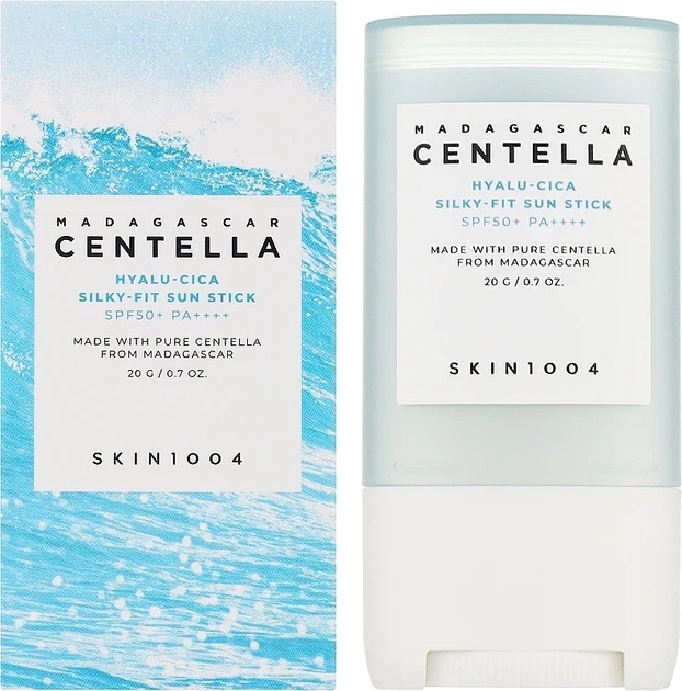 SKIN1004 MADAGASCAR CENTELLA HYALU-CICA SILKY-FIT SUN STICK 20 г