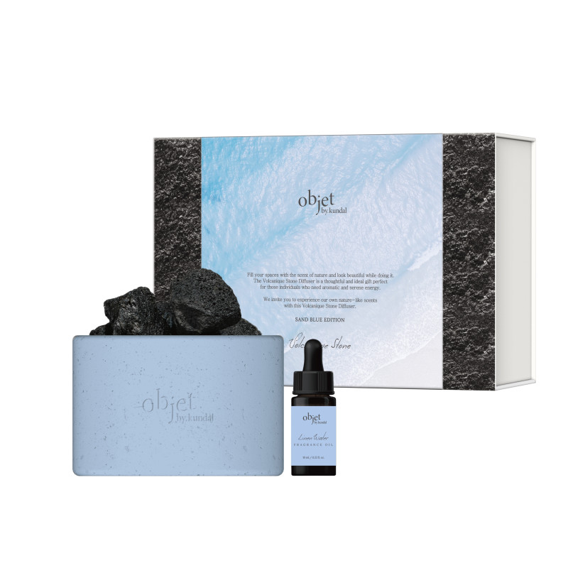 Kundal Objet By Kundal Perfume Volcanique Stone Diffuser Sand Blue Edition Linen Water