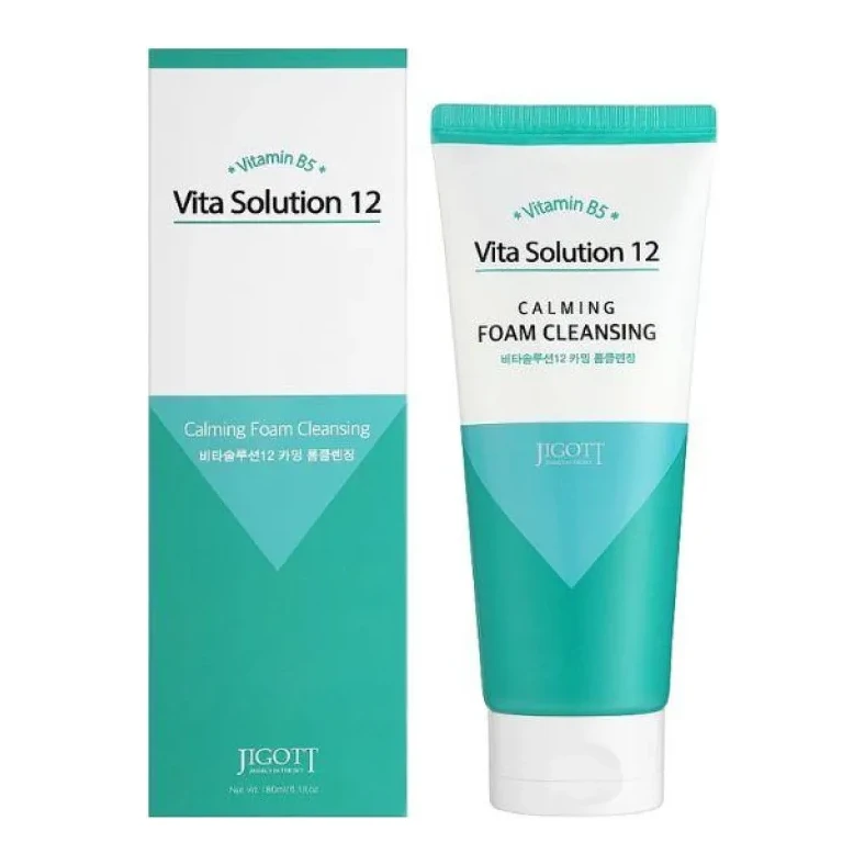 Jigott Vita Solution 12 Calming Foam Cleansing 180 мл