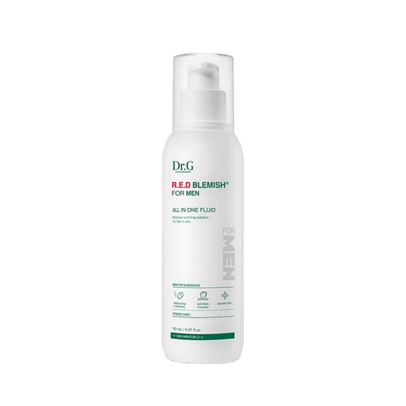 DR.G Флюїд для обличчя чоловічий багатофункціональний R.E.D. Blemish For Men Calming All In One 150 мл