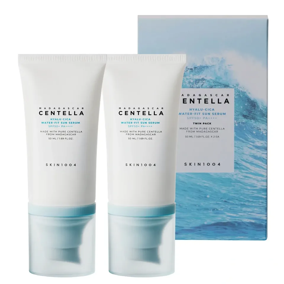SKIN1004 Madagascar Centella Hyalu-Cica Water-Fit Sun Serum SPF50+ Twin Pack 50 мл