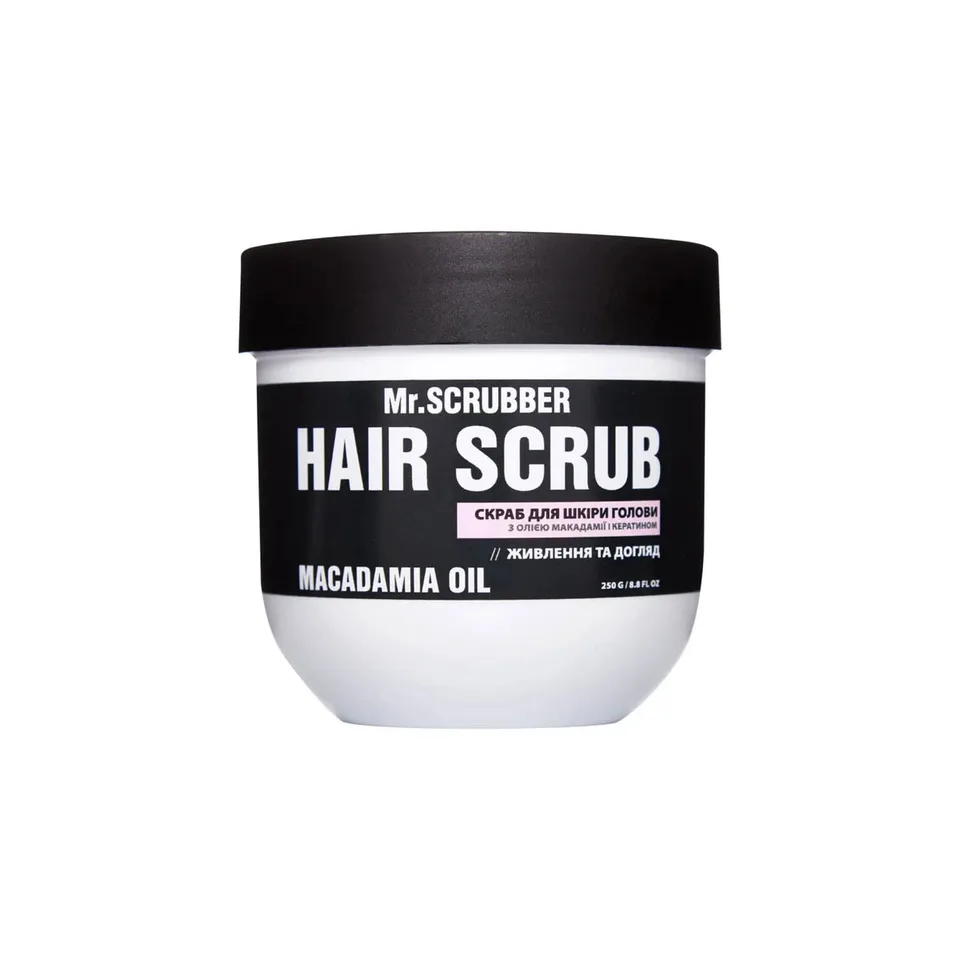 MR. SCRUBBER Скраб для шкіри голови і волосся Hair Scrub Macadamia Oil