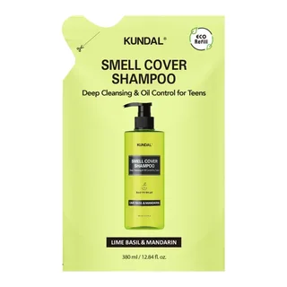 Kundal AllDay Smell Cover Teens Shampoo Refill Lime Basil&Mandarin 380 мл