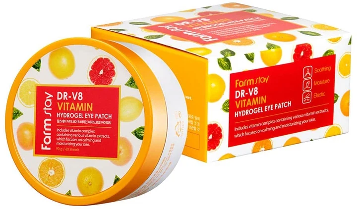 FarmStay DR-V8 Vitamin Hydrogel Eye Patch 60 шт.