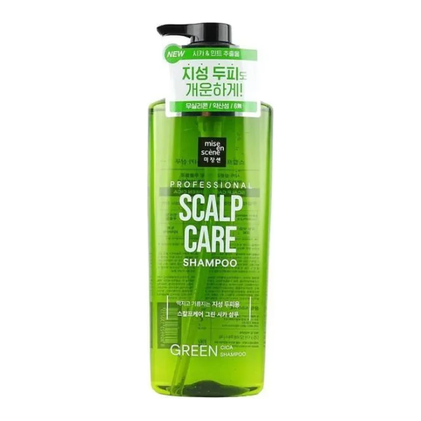 MISE EN SCENE Scalf Care Green Cica Shampoo 680 мл