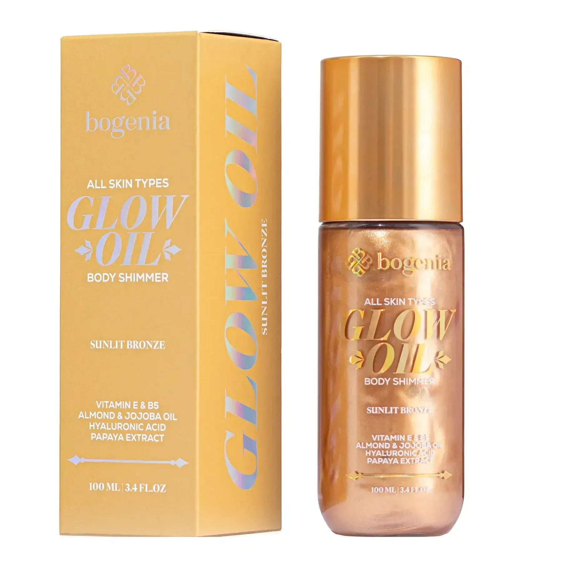Bogenia Glow Oil Body Shimmer Sunlit Bronze