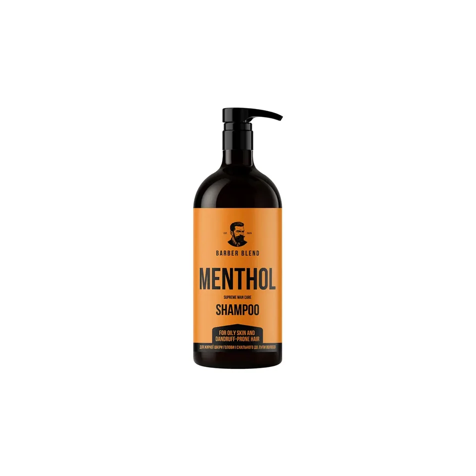 Barber Blend Шампунь для жирної шкіри голови і схильного до лупи волосся Menthol 1000 мл