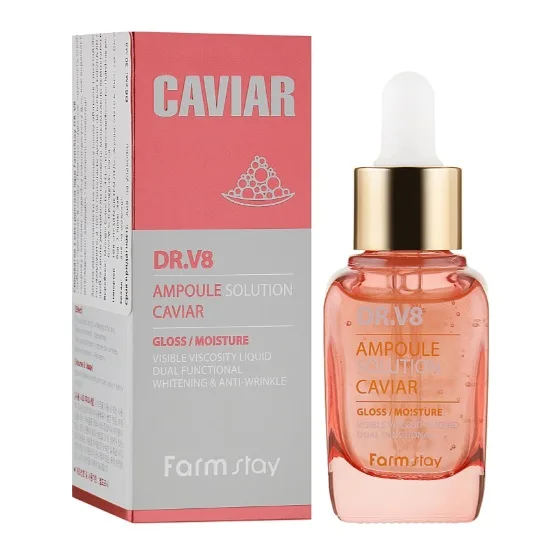FarmStay DR.V8 Ampoule Solution Caviar 30 мл