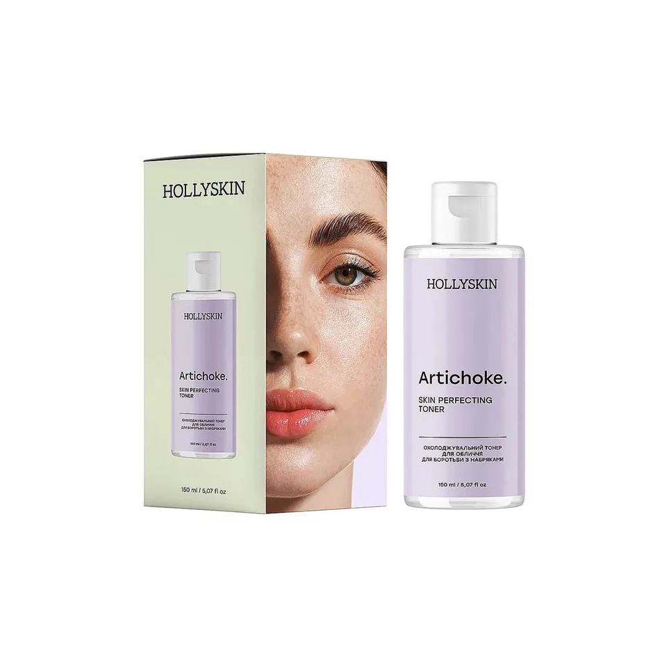 Hollyskin Охолоджувальний тонер для обличчя Artichoke. Skin Perfecting Toner