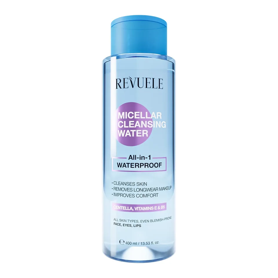 REVUELE Вода міцелярна очищуюча  ВСЕ-В-1 WATERPROOF, 400 мл