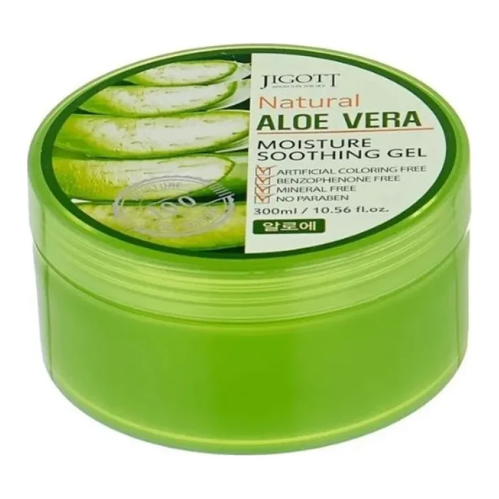 Jigott Natural Aloe Vera Moisture Soothing Gel 300 мл