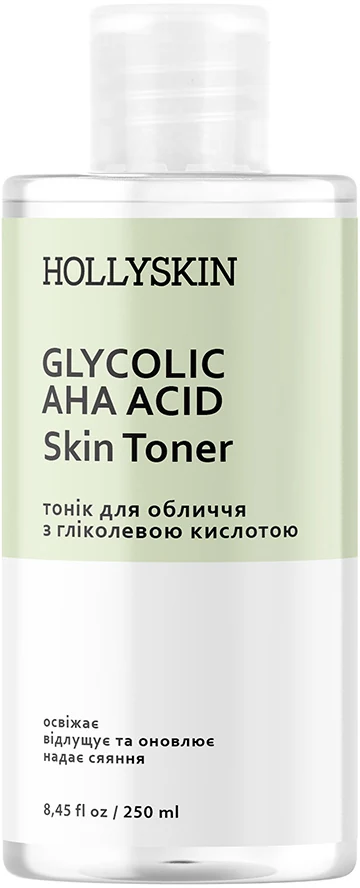Hollyskin Тонер для обличчя із гліколевою кислотою Hollyskin Glycolic AHA Acid Skin Toner 250 мл