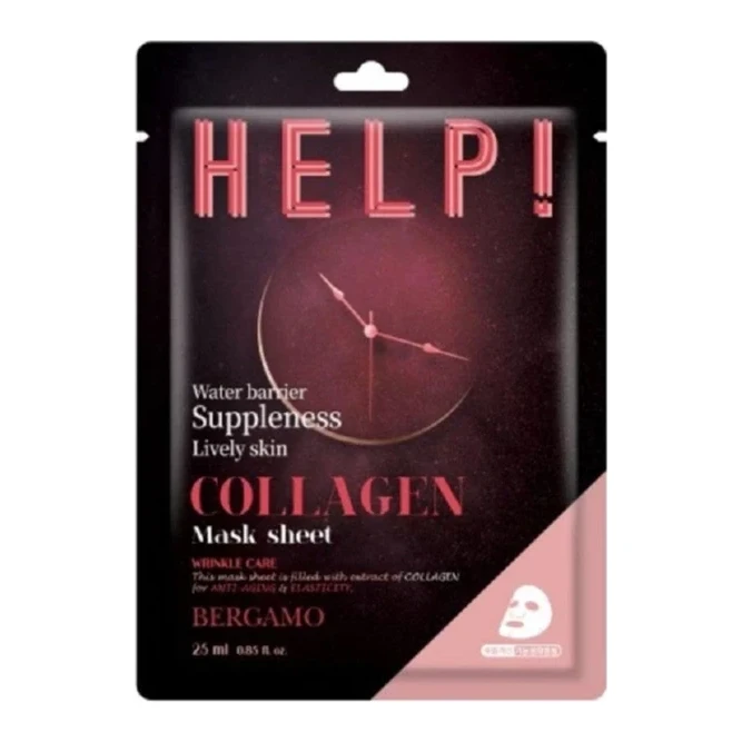 BERGAMO HELP MASK PACK [COLLAGEN] 1 шт