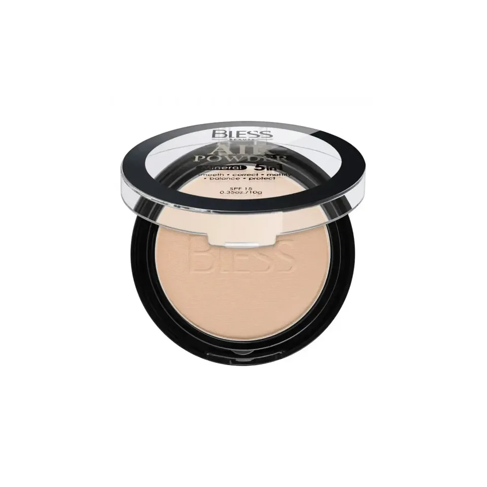 Bless Beauty Компактна пудра для обличчя 5 in 1 SPF 15 №3
