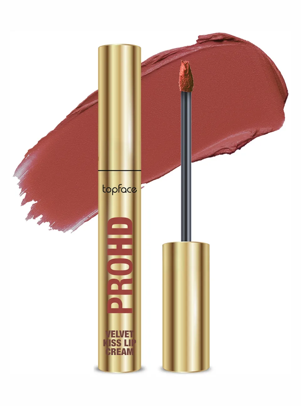 Topface Рідка матова помада PROHD Velvet Kiss Lip Cream №5 Toasted Rose