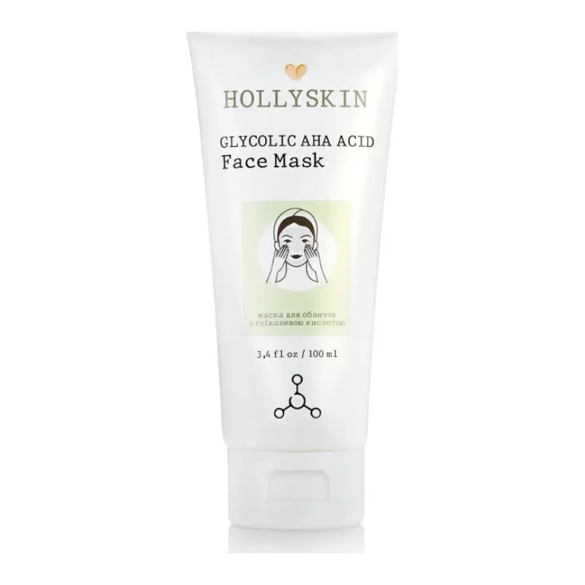Hollyskin Glycolic AHA Acid Face Mask 100 мл