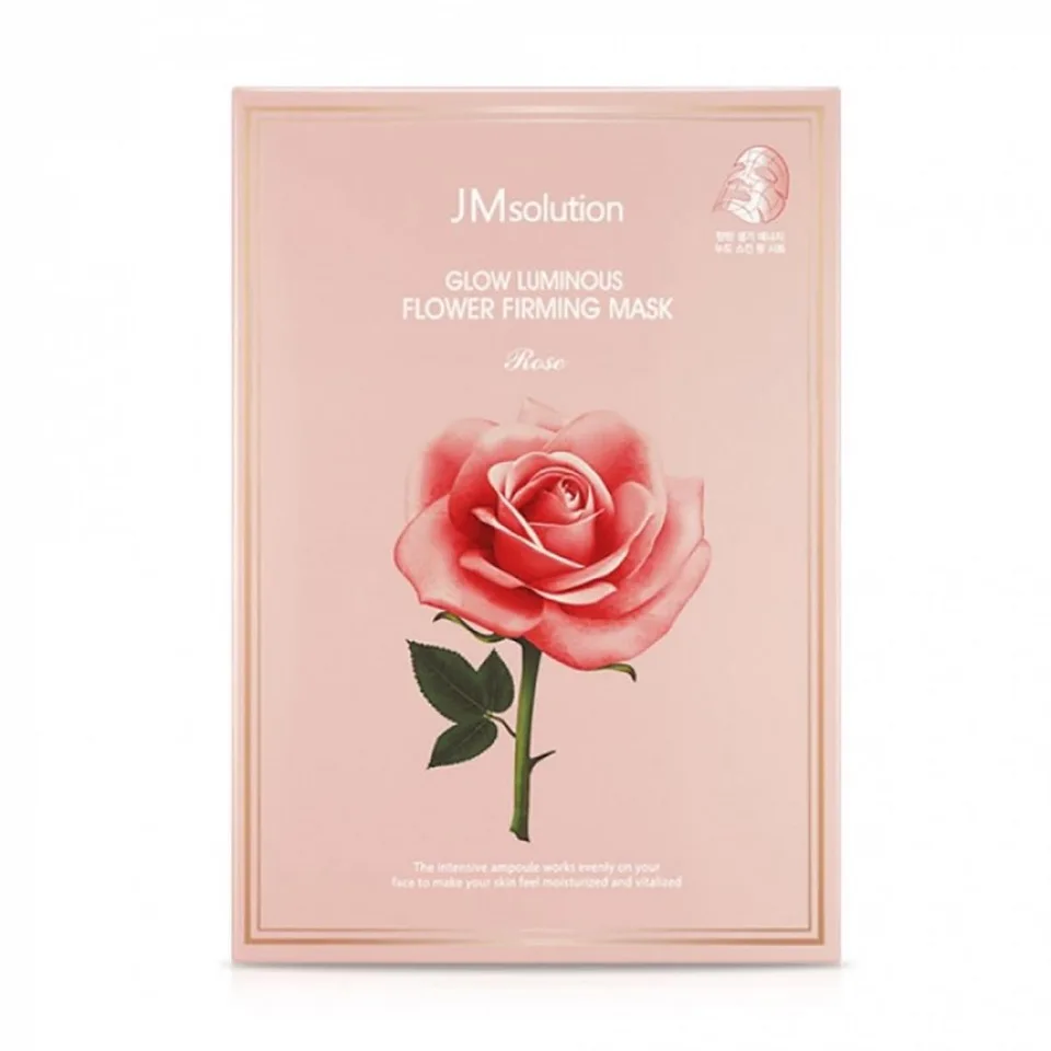 JM Solution Тканинна маска з екстрактом дамаської троянди JMsolution Glow Luminous Flower Firming Mask Rose