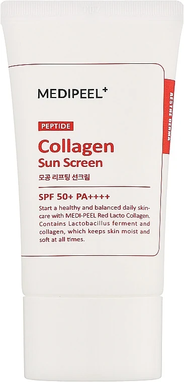 Medi-Peel Сонцезахисний крем для обличчя для звуження пір MEDI-PEEL Red Lacto Collagen Pore Lifting Sun Cream