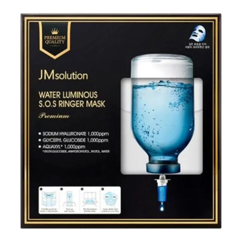 JM Solution WATER LUMINOUS S.O.S RINGER MASK PREMIUM 1 шт