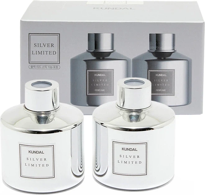 Kundal Аромадифузор для домy Kundal Perfume Diffuser Silver Edition White Musk 200ml*2ea (набір) 200 мл