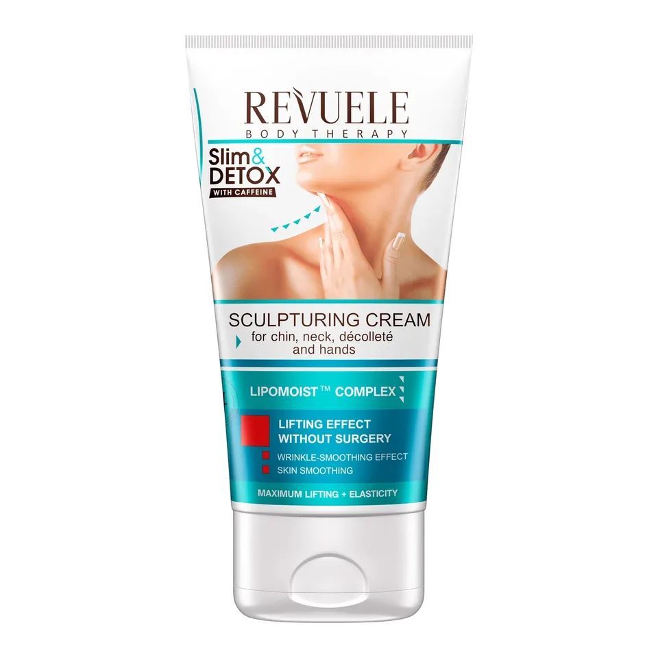 REVUELE Крем з кофеїном SLIM&DETOX для підборіддя, шиї та зони декольте, 150 мл