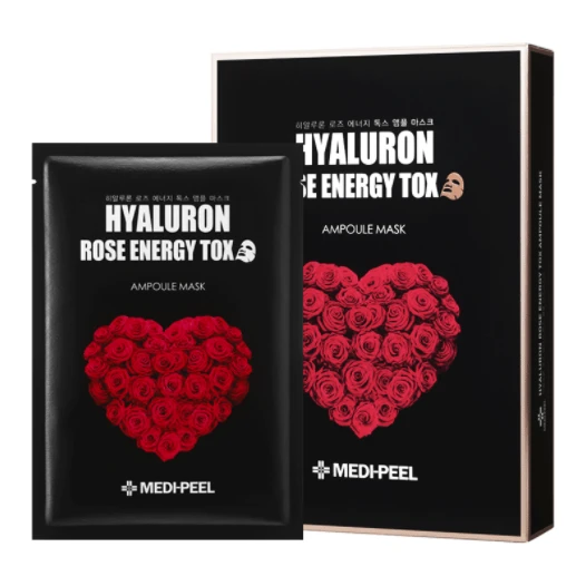 Medi-Peel Hyaluron Rose Energy Tox Ampoule Mask Box 10 шт
