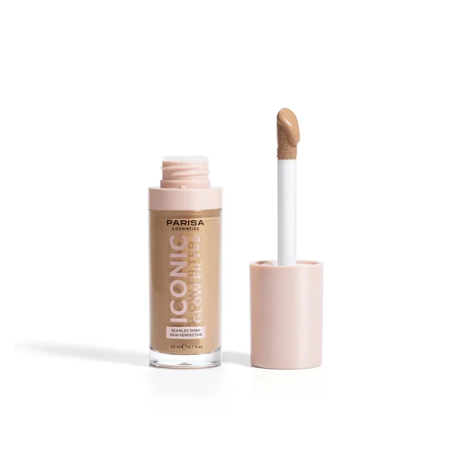 Parisa Cosmetics Тональна основа-флюїд з ефектом сяйва Iconic Glow Filter №5 Rosy Light
