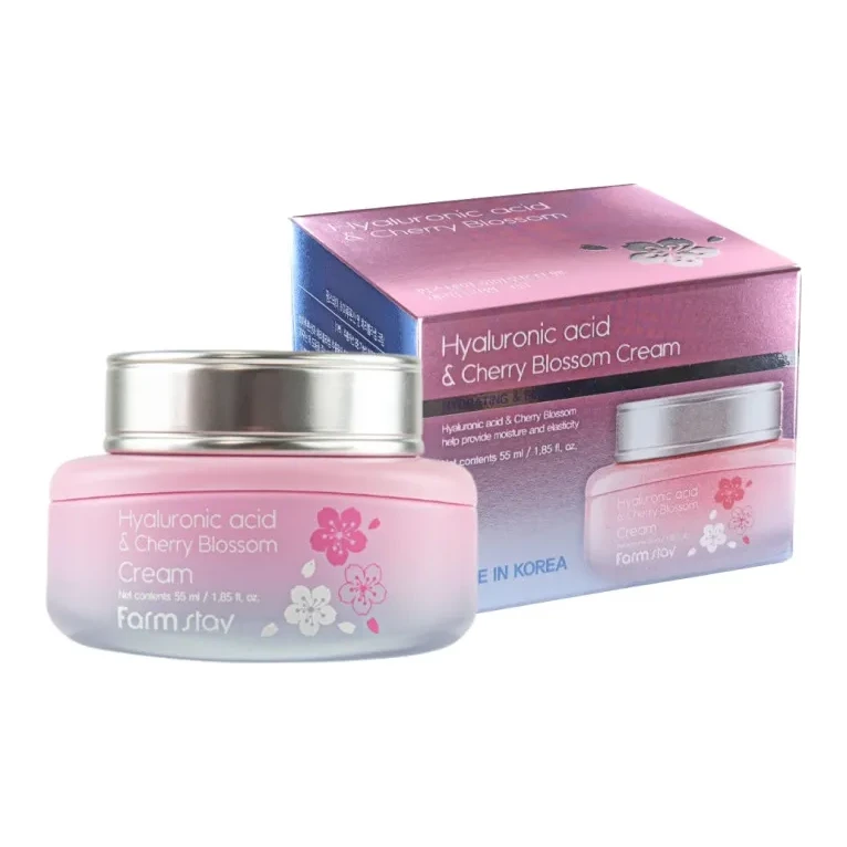 FarmStay HYALURONIC ACID & CHERRY BLOSSOM CREAM 55 мл