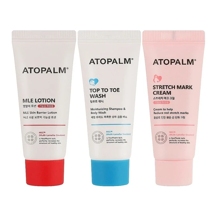 Atopalm Travel Kit (MLE Lotion , Top To Toe Wash , Maternity Care Stretch Mar 20 мл