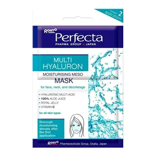 Perfecta Зволожуюча мезо-маска для обличчя, шиї і декольте PERFECTA Multi Hyaluron Moisturising Meso-Mask 2x5ml