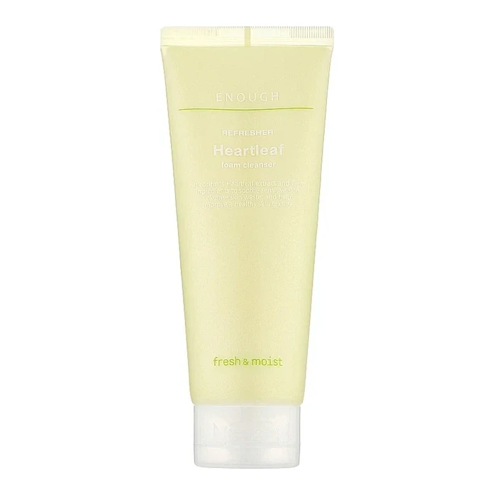 Enough Пінка для вмивання з екстрактом центелли та хауттюйнії ENOUGH Refresher Heartleaf Foam Cleanser 100m