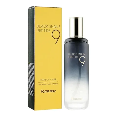 FarmStay Black Snail & Peptide 9 Perfect Toner