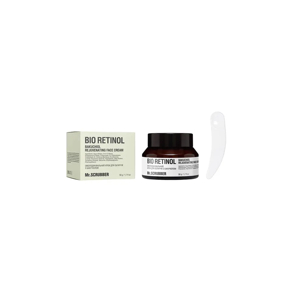 MR. SCRUBBER Омолоджувальний крем для обличчя Bio Retinol з бакучіолом