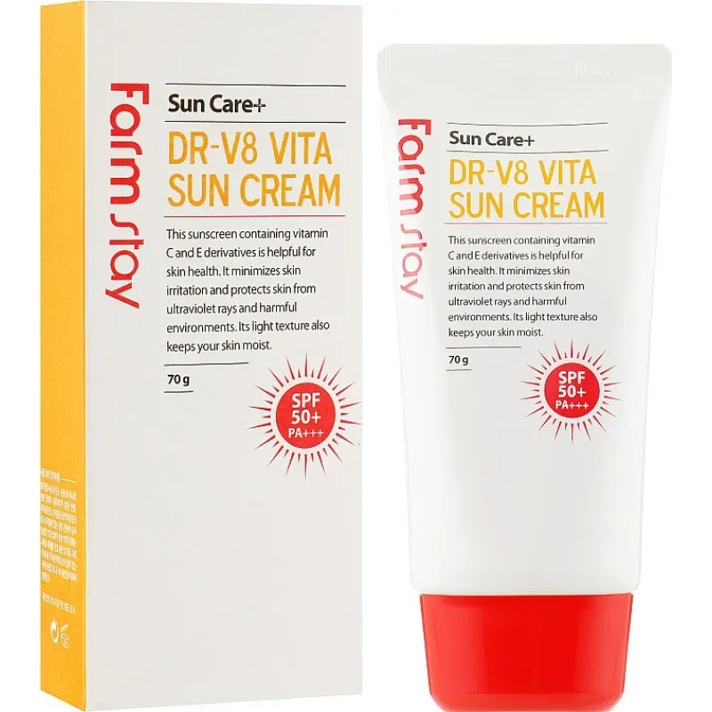 FarmStay DR-V8 Vita Sun Cream SPF50+, PA+++ 70 г