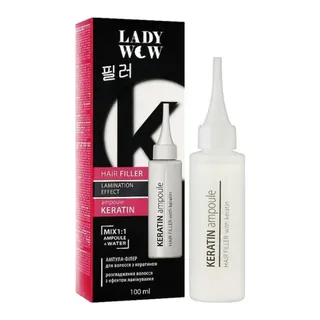 LADY WOW Ампула-філер для волосся з кератином Lady Wow Keratin Ampoule 100ml