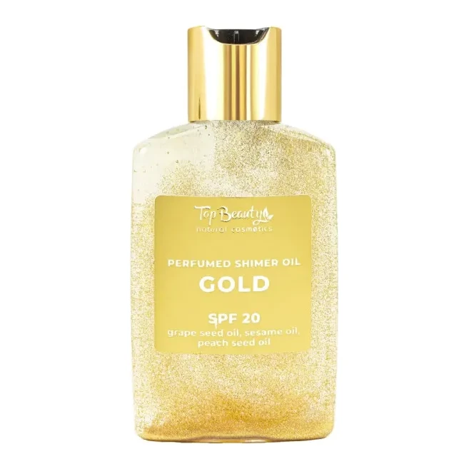 Top Beauty Олія для засмаги Top Beauty Gold SPF 20 з шимером , 100 мл