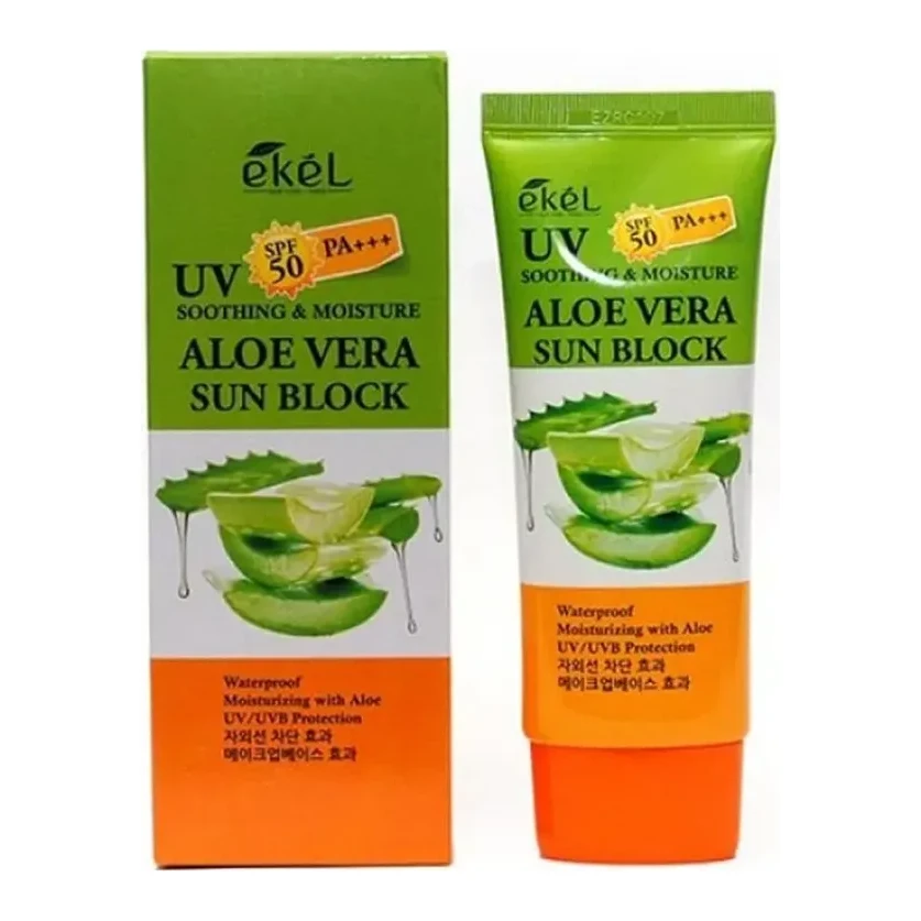 EKEL Soothing & Moisture Aloe Vera Sun Block 70 мл