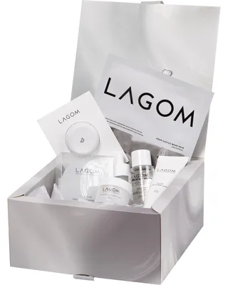 LAGOM " Міні але люкс" ( Kaolin Mud Mask Blister 5 г, Cleansing Oil Mini 23ml, NIACIN HYDRO SERUM 10 ml, Cellup Micro Foam Cleanser 30ml, Deep Moisture Cream 15ml, Aqua Cactus Mask 27 ml, Lagom Cellup Facial Cleansing Brush) 5 g+23ml+10ml+30ml+15ml+27ml