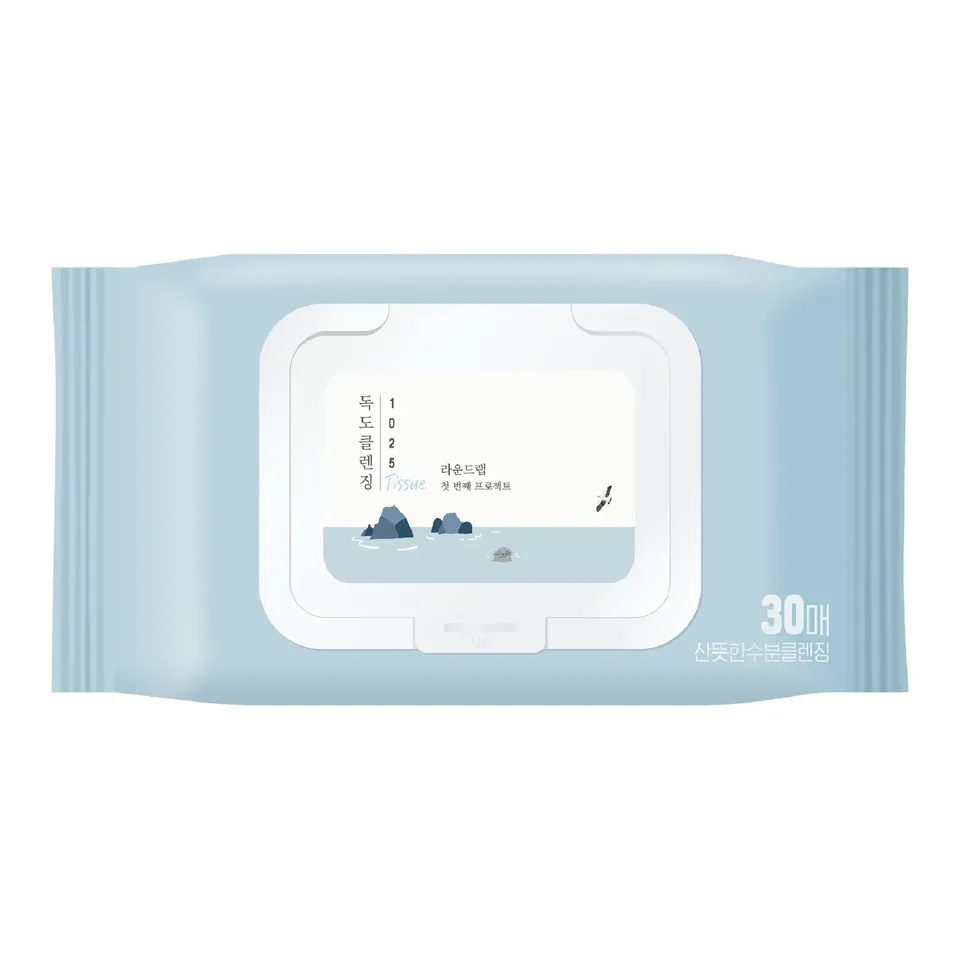Round Lab 1025 Dokdo Cleansing Tissue 30 шт