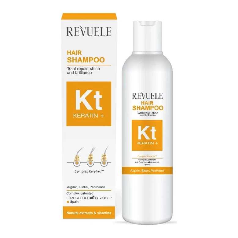 REVUELE Шампунь KERATIN+ для ламкого, тьмяного, тонкого волосся , 200 мл