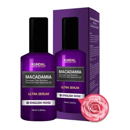 Kundal Масло-Сироватка для волосся "Англійська троянда" KUNDAL Macadamia Ultra Serum English Rose 100 мл